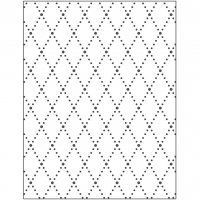 Prægeskabelon, rhombus, str. 11x14 cm, tykkelse 2 mm, 1stk./ 1 stk.