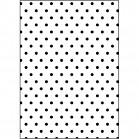 Prægeskabelon, polka prikker, str. 13x18,5 cm, tykkelse 2 mm, 1stk./ 1 stk.