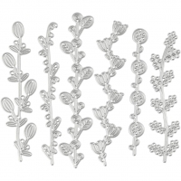 Skære- og prægeskabelon, blomsterranker, str. 143x123 mm, 1stk./ 1 stk.