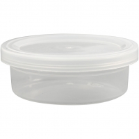 Plastbøtte med låg, H: 24 mm, diam. 68 mm, 45 ml, 20stk./ 1 pk.