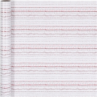 Gavepapir, doodles, B: 70 cm, 80 g, rød, hvid, 4m/ 1 rl.