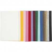 Silkepapir, ark 50x70 cm, 17 g, ass. farver, 15x2 ark/ 1 pk.