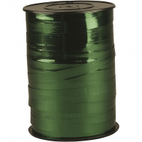 Gavebånd, B: 10 mm, blank, metal grøn, 250m/ 1 rl.