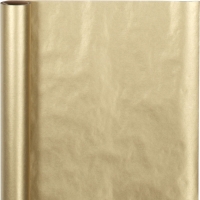 Gavepapir, B: 50 cm, 60 g, guld, 5m/ 1 rl.