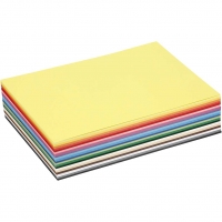 Creativ Karton, A5, ark 148x210 mm, 180 g, ass. farver, 300ass. ark/ 1 pk.