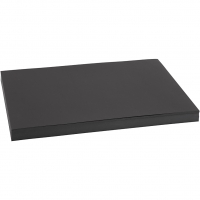 Karton, A3, ark 297x420 mm, 200 g, sort, 100ark/ 1 pk.