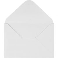 Kuvert, kuvert str. 11,5x16 cm, 110 , hvid, 10stk./ 1 pk.