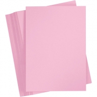 Karton, A4, 210x297 mm, 180 g, lys pink, 100ark/ 1 pk.