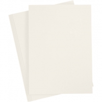 Karton, A4, ark 210x297 mm, 220 g, råhvid, 10 stk./ 1 pk.