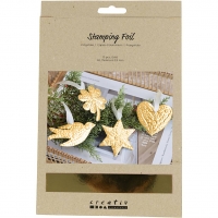 Pr&aelig;gefolie, A5, ark 148x210, tykkelse 0,9 mm, guld, 10 stk./ 1 pk.