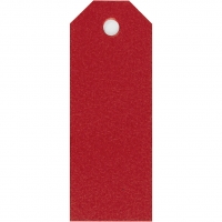 Manilamærker, str. 3x8 cm, 220 g, rød, 20stk./ 1 pk.