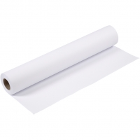 Tegnepapir på rulle, B: 61 cm, 80 g, hvid, 50m/ 1 rl.