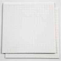 3D klæbepuder, str. 5x5 mm, tykkelse 1 mm, hvid, 2x400 stk., 2ark/ 1 pk.