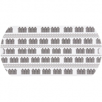 Gaveæske, badehus, str. 18x15x6 cm, 300 g, sort, hvid, 3stk./ 1 pk.