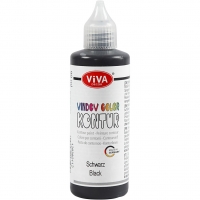 Viva Decor Window Color - konturfarve, sort, 90ml/ 1 fl.