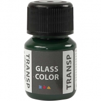 Glass Color Transparent, brilliantgrøn, 30ml/ 1 fl.