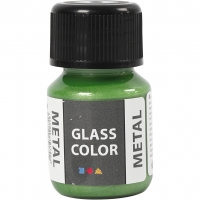 Glass Color Metal, grøn, 30ml/ 1 fl.