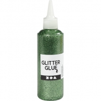 Glitterlim, grøn, 118ml/ 1 fl.