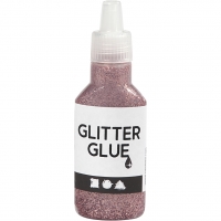 Glitterlim, rosa, 25ml/ 1 fl.