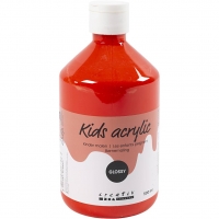 Akrylmaling Blank, rød, 500ml/ 1 fl.