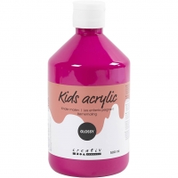 Akrylmaling Blank, pink, 500ml/ 1 fl.