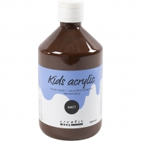 Akrylmaling Mat, brun, 500ml/ 1 fl.