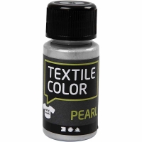 Textile Color, perlemor, sølv, 50ml/ 1 fl.