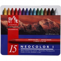 Neocolor I, L: 10 cm, tykkelse 8 mm, ass. farver, 15stk./ 1 pk.