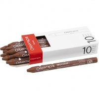 CARAN D’ACHE Neocolor I, L: 10 cm, tykkelse 8 mm, brown (059), 10stk./ 1 pk.