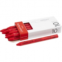 CARAN D’ACHE Neocolor I, L: 10 cm, tykkelse 8 mm, scarlet (070), 10stk./ 1 pk.