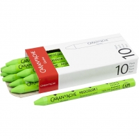 CARAN D’ACHE Neocolor I, L: 10 cm, tykkelse 8 mm, yellow green (230), 10stk./ 1 pk.