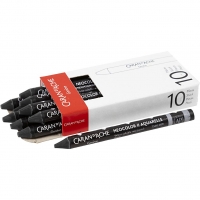 CARAN D’ACHE Neocolor II, L: 10 cm, black (009), 10stk./ 1 pk.