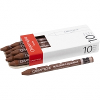 CARAN D’ACHE Neocolor II, L: 10 cm, brown (059), 10stk./ 1 pk.