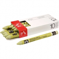 CARAN D’ACHE Neocolor II, L: 10 cm, tykkelse 8 mm, light olive (245), 10stk./ 1 pk.