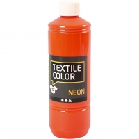 Textile Color, neon orange, 500ml/ 1 fl.