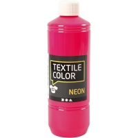 Textile Color, neon pink, 500ml/ 1 fl.