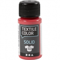 Textile Solid, dækkende, rød, 50ml/ 1 fl.