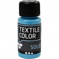 Textile Solid, dækkende, turkisblå, 50ml/ 1 fl.