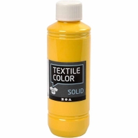 Textile Solid, dækkende, gul, 250ml/ 1 fl.