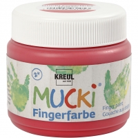 Mucki Fingermaling, rød, 150ml/ 1 ds.