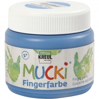 Mucki Fingermaling, blå, 150ml/ 1 ds.