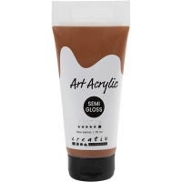 Art Akrylmaling, halvblank, dækkende, raw sienna, 75ml/ 1 fl.