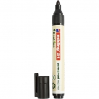 Edding EcoLine marker, streg 1,5-3 mm, sort, 1 stk.