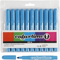 Colortime Tusch, streg 5 mm, lyseblå, 12stk./ 1 pk.