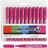 Colortime Tusch, streg 5 mm, rosa, 12stk./ 1 pk.