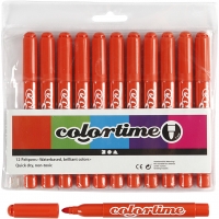 Colortime Tusch, streg 5 mm, mørk orange, 12stk./ 1 pk.
