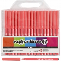 Colortime Tusch, streg 2 mm, pink, 18stk./ 1 pk.