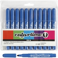 Colortime Tusch, streg 5 mm, azure, 12stk./ 1 pk.