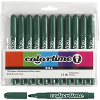 Colortime Tusch, streg 5 mm, grøn, 12stk./ 1 pk.