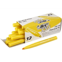 BIC Visa Color Tusch, streg 3 mm, gul, 12stk./ 1 pk.